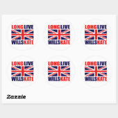 Long Live Wills & Kate Ronde Sticker (Vel)
