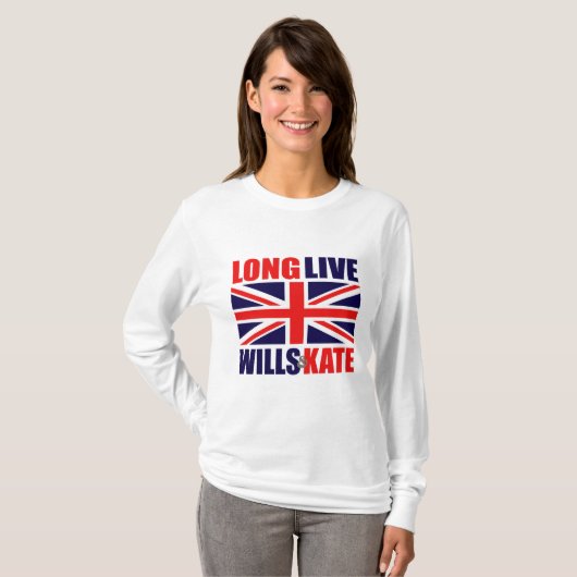 Long Live Wills & Kate T-shirt (Voorkant volledig)