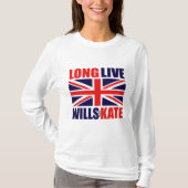 Long Live Wills & Kate T-shirt (Voorkant)