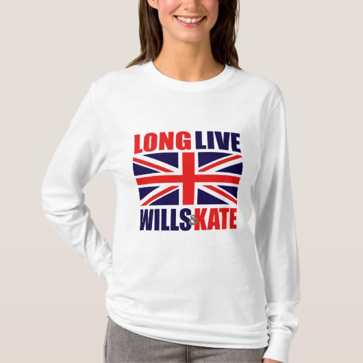 Long Live Wills & Kate T-shirt (Voorkant)
