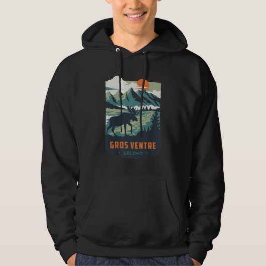 Long Long Honeymoon LOLOHO Gros Ventre Wilderness Hoodie (Voorkant)