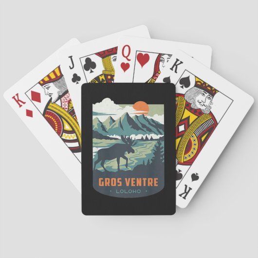 Long Long Long Honeymoon LOLOLOHO Gros Ventre Wild Pokerkaarten (Achterkant)