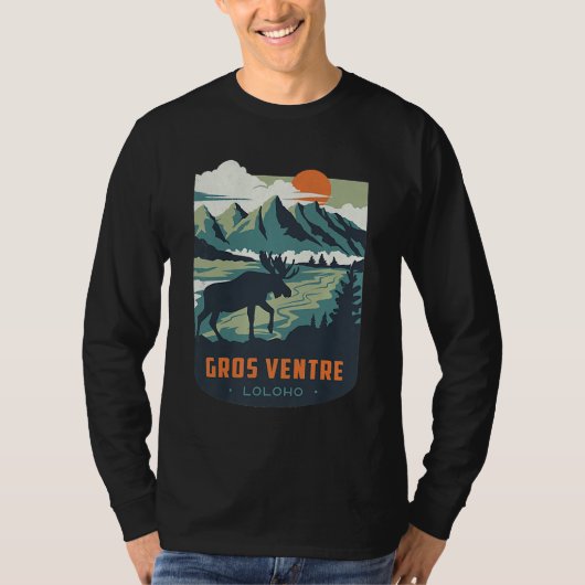 Long Long Long Honeymoon LOLOLOHO Gros Ventre Wild T-shirt (Voorkant)
