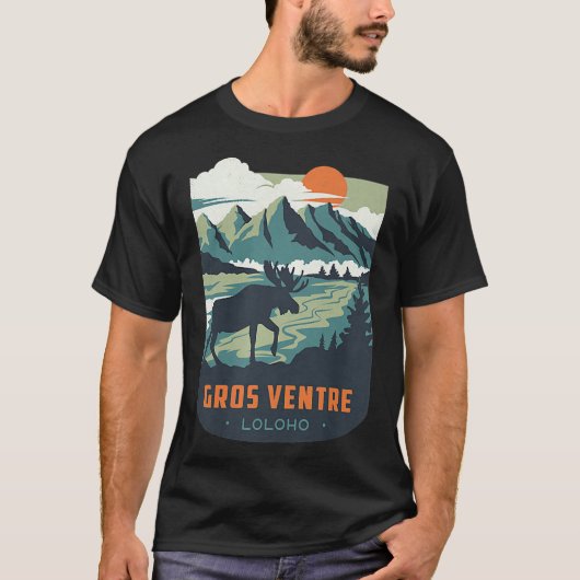 Long Long Long Honeymoon LOLOLOHO Gros Ventre Wild T-shirt (Voorkant)