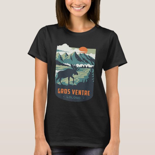 Long Long Long Honeymoon LOLOLOHO Gros Ventre Wild T-shirt (Voorkant)