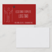 Long Man Giant Geoglyph Symbol Logo Visitekaartje (Voorkant / Achterkant)