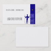 Long Man Giant Geoglyph Symbol Logo Visitekaartje (Voorkant / Achterkant)