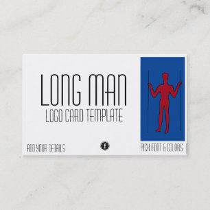 Long Man Giant Geoglyph Symbol Logo Visitekaartje