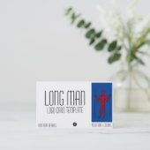 Long Man Giant Geoglyph Symbol Logo Visitekaartje (Staand voorkant)