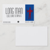 Long Man Giant Geoglyph Symbol Logo Visitekaartje (Voorkant / Achterkant)