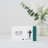 Long Man Giant Geoglyph Symbol Logo Visitekaartje (Staand voorkant)