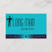 Long Man Wilmington Geoglyph Symbool Logo Visitekaartje (Voorkant)