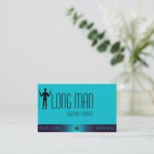 Long Man Wilmington Geoglyph Symbool Logo Visitekaartje (Staand voorkant)