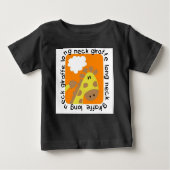 Long Neck Giraffe Baby Raglan T-shirt (Voorkant)