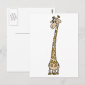 Long Necked Giraffe Briefkaart (Voorkant / Achterkant)