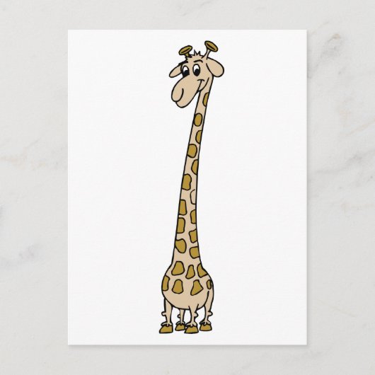 Long Necked Giraffe Briefkaart (Voorkant)