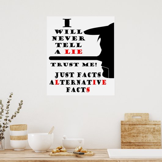 Long Nose Alternative Facts Value Poster Paper (Keuken)