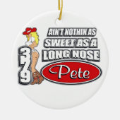 Long Nose Pete Keramisch Ornament (Voorkant)