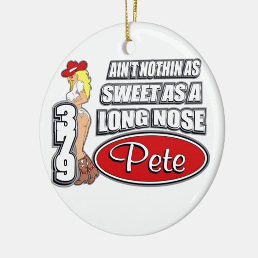 Long Nose Pete Keramisch Ornament (Links)