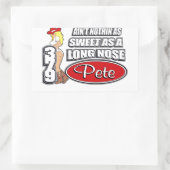 Long Nose Pete Rechthoekige Sticker (Tas)