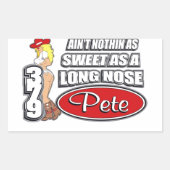 Long Nose Pete Rechthoekige Sticker (Voorkant)