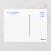 Long Point Light Provincetown Cape Post Card Briefkaart (Achterkant)