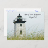 Long Point Light Provincetown Cape Post Card Briefkaart (Voorkant / Achterkant)