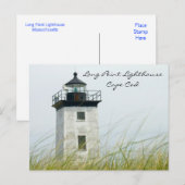 Long Point Light Provincetown Cape Post Card Briefkaart (Voorkant / Achterkant)