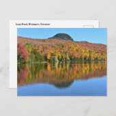 Long Pond in de herfst, Westmore, Vermont Briefkaart (Voorkant / Achterkant)