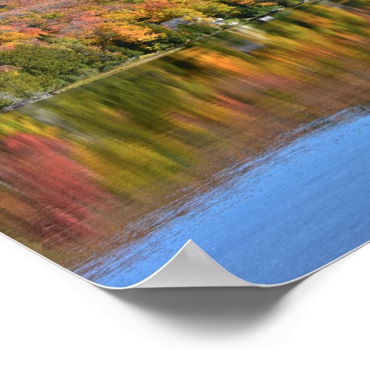 Long Pond in de herfst, Westmore, Vermont Poster (Hoek)