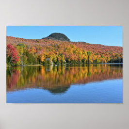 Long Pond in de herfst, Westmore, Vermont Poster