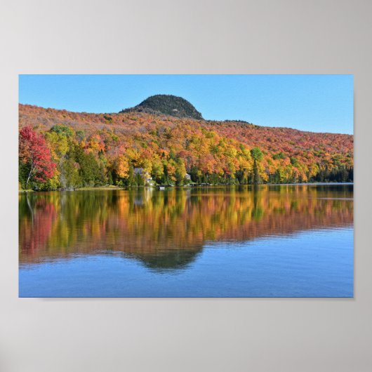 Long Pond in de herfst, Westmore, Vermont Poster (Voorkant)