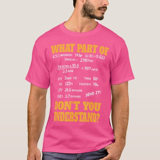 Long Range Shooting Competitive Sport Shooting T-shirt (Voorkant)