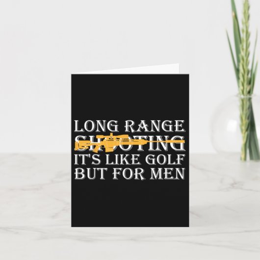 Long Range Shooting Het is als golf, maar dan voor Kaart (Voorkant)