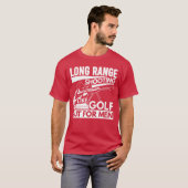 Long Range Shooting Its Like Golf But for Men boy T-shirt (Voorkant volledig)