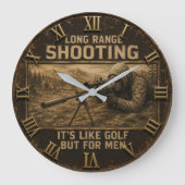 Long Range Shooting Precision Marksman Rustic Grote Klok (Voorkant)