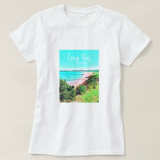 Long Reef Sydney Beach Australië reizen T-shirt (Design voorkant)
