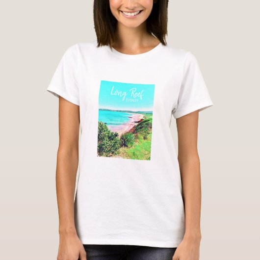 Long Reef Sydney Beach Australië reizen T-shirt (Voorkant)