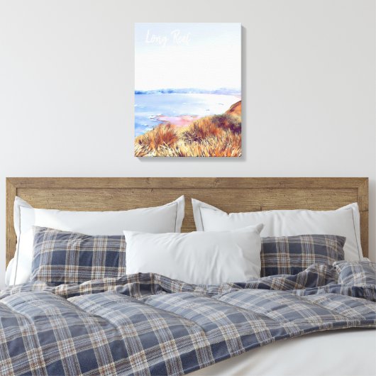 Long Reef Sydney-strand Noordelijke stranden reize Canvas Afdruk (Insitu (Slaapkamer))