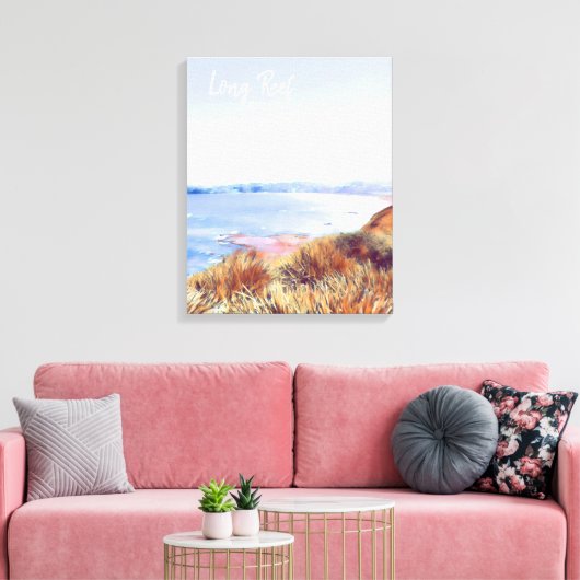 Long Reef Sydney-strand Noordelijke stranden reize Canvas Afdruk (Insitu (Woonkamer))