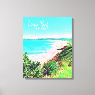 Long Reef Sydney-strand Noordelijke stranden reize Canvas Afdruk