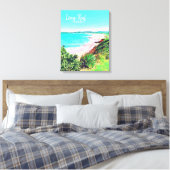 Long Reef Sydney-strand Noordelijke stranden reize Canvas Afdruk (Insitu (Slaapkamer))