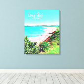 Long Reef Sydney-strand Noordelijke stranden reize Canvas Afdruk (Insitu (Houten vloer))