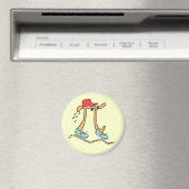 Long Running Pi - Funny Pi Guy Magnet (Insitu (Vaatwasser))