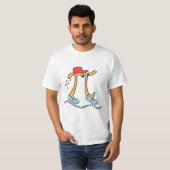Long Running Pi - Funny Pi Guy T-shirt (Voorkant volledig)