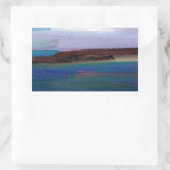 Long Sands Zee Uitzicht Rechthoekige Sticker (Tas)