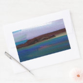 Long Sands Zee Uitzicht Rechthoekige Sticker (Envelop)