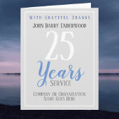 Long Service Award certificaatstijl Kaart
