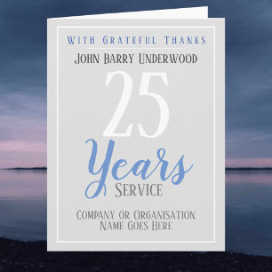 Long Service Award certificaatstijl Kaart