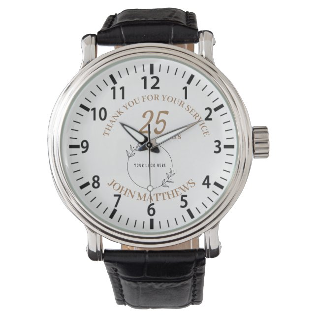 Long Service Award Jubileum Gift Horloge (Voorkant)